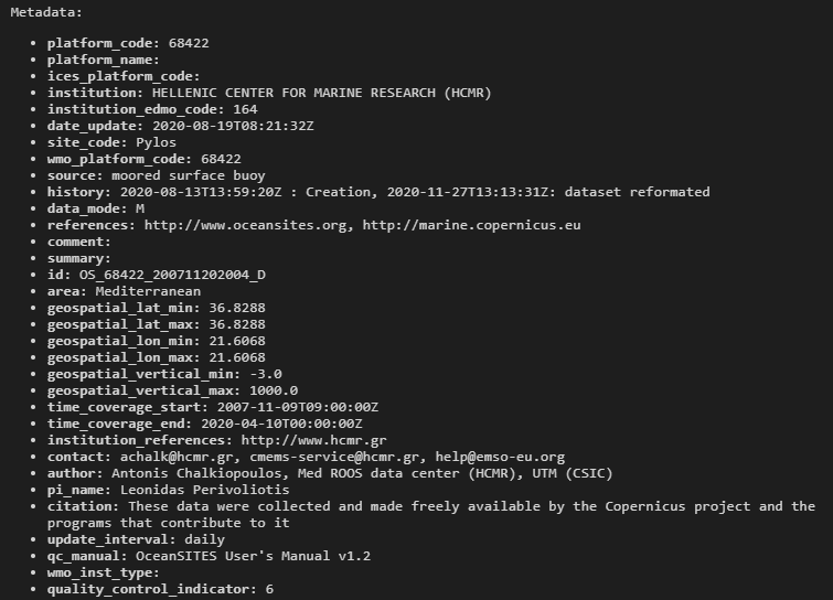 output 1 emso widget